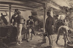 Nelson at the Battle of Copenhagen by Thomas after Davidson